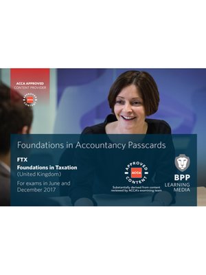 cover image of FIA Foundations in Taxation FTX FA2016: Passcards